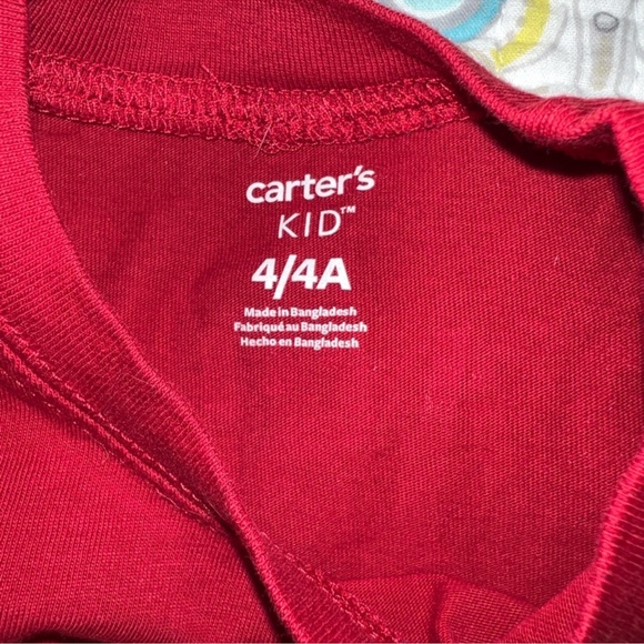 Bundle of 5 Carters/OshKosh Boys Long Sleeve Graphic T-Shirts 4/4A - Picture 11 of 11